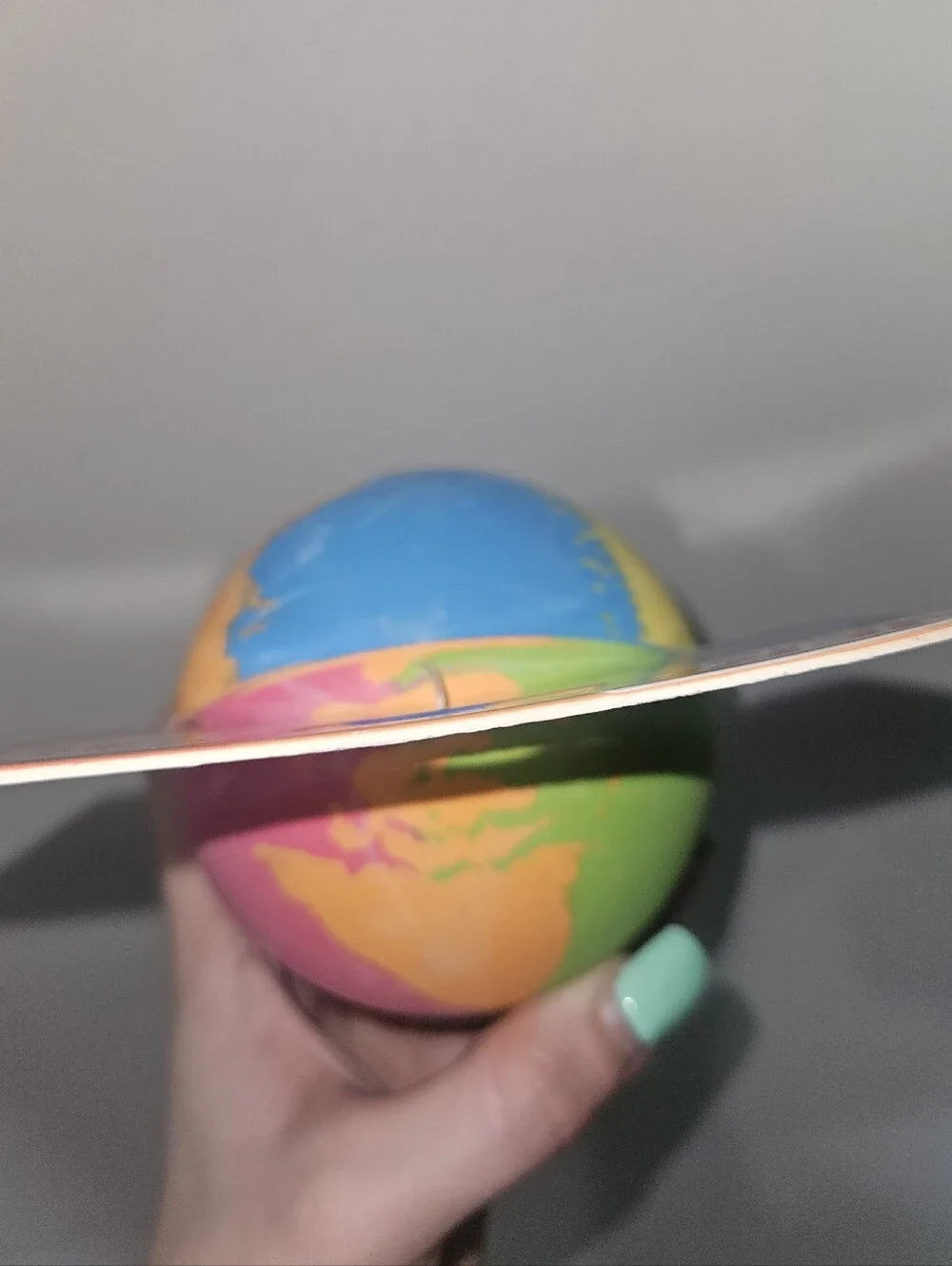 NWT Nerf Super Bounce Tie-Dye Multicolor Rubber Dog Ball For Play